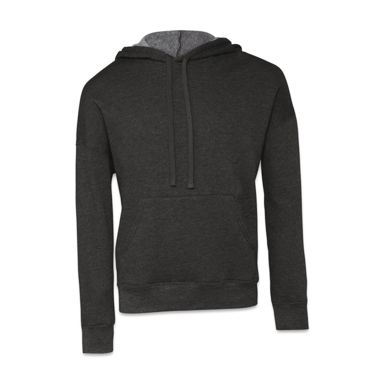 Bella + Canvas Unisex Sponge Fleece Drop Shoulder Sweatshirt - Dark Grey Heather, Small